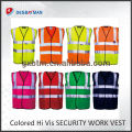 Chaleco personalizado Hi Vis chaleco de seguridad Hi Viz, chaleco reflectante de color EN471